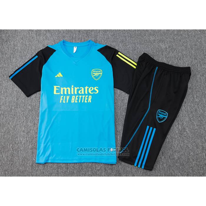 Fato de Treino Arsenal Manga Curta 2024-2025 Azul - Calcas Curta
